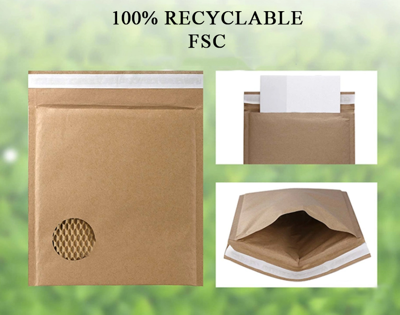 Honeycomb Padded Mailer:  Say goodbye to plastic packaging that won't go away