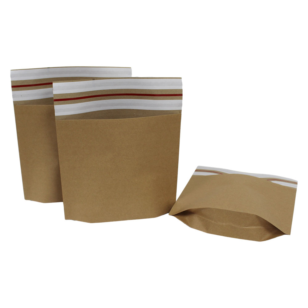 Comparison of double self-adhesive strip kraft paper envelope bag and ordinary kraft paper envelope bag