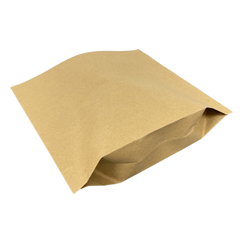 Kraft paper bag with flat mouth