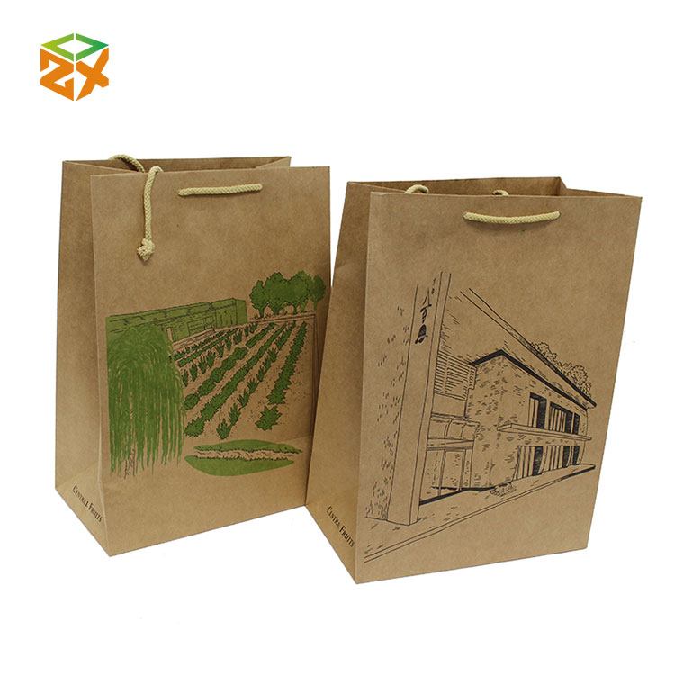 Kraft Paper Bag with Handle